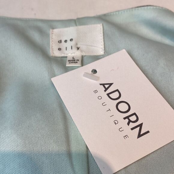 NWT Dee Elly Tie Accent Wrap Dress Snake Print Sheer Maxi - Picture 11 of 13